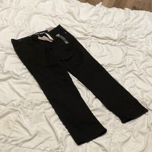 Black Straight-Leg Pants